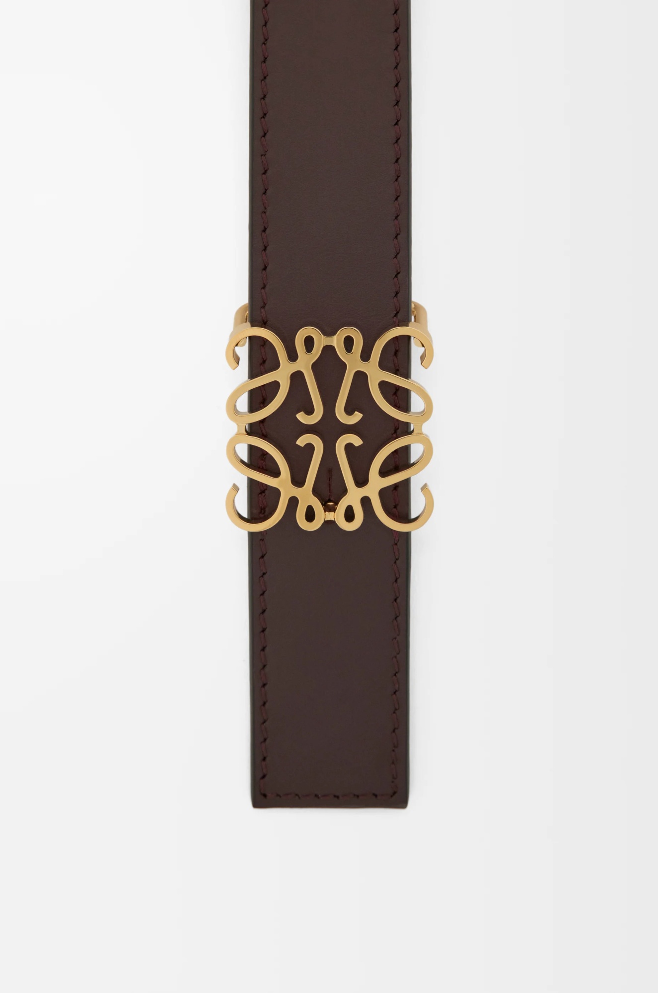 Loewe Reversible Anagram Belt In Brown