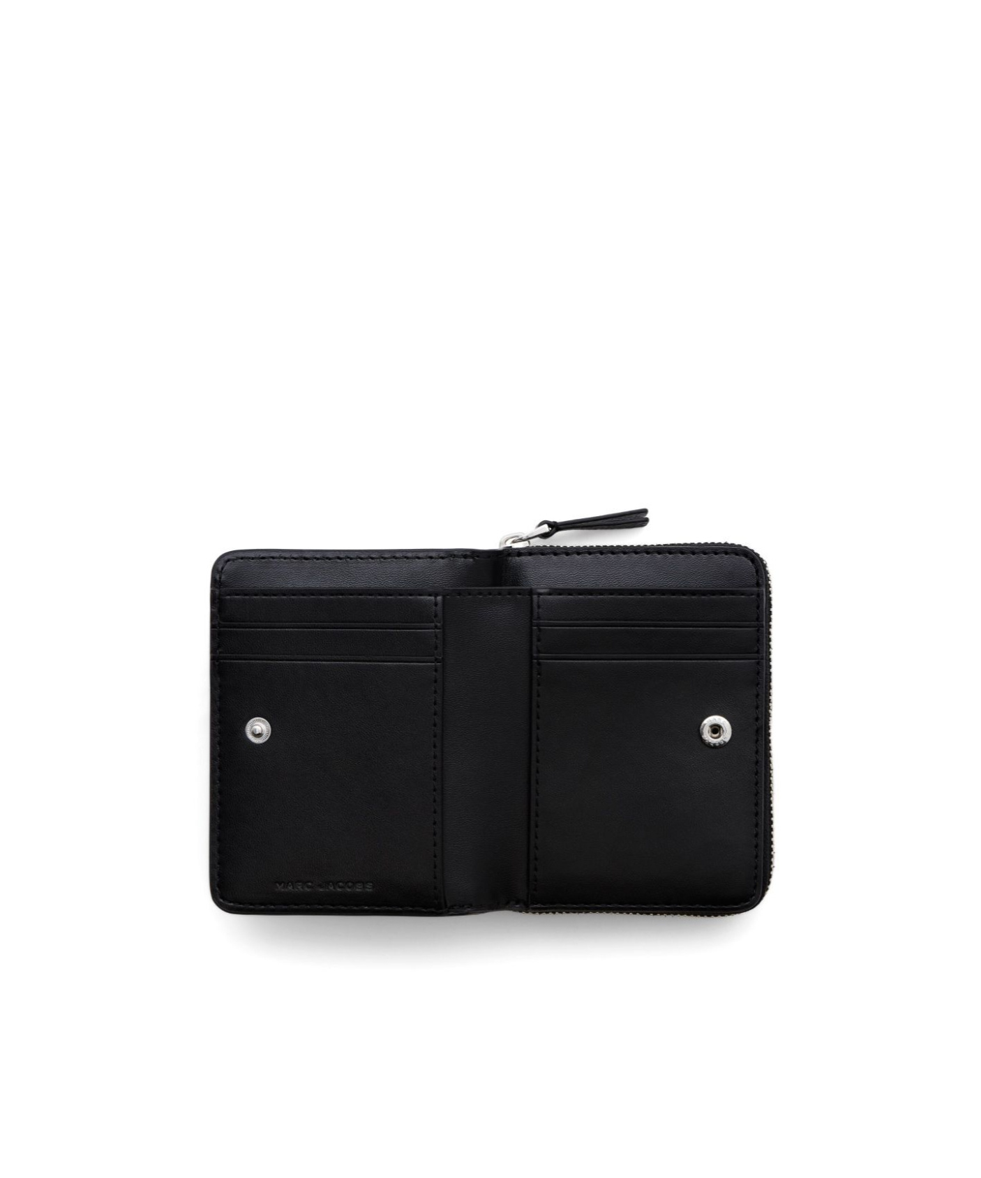Marc Jacobs The Cheetah Leather Mini Compact Wallet In Nude