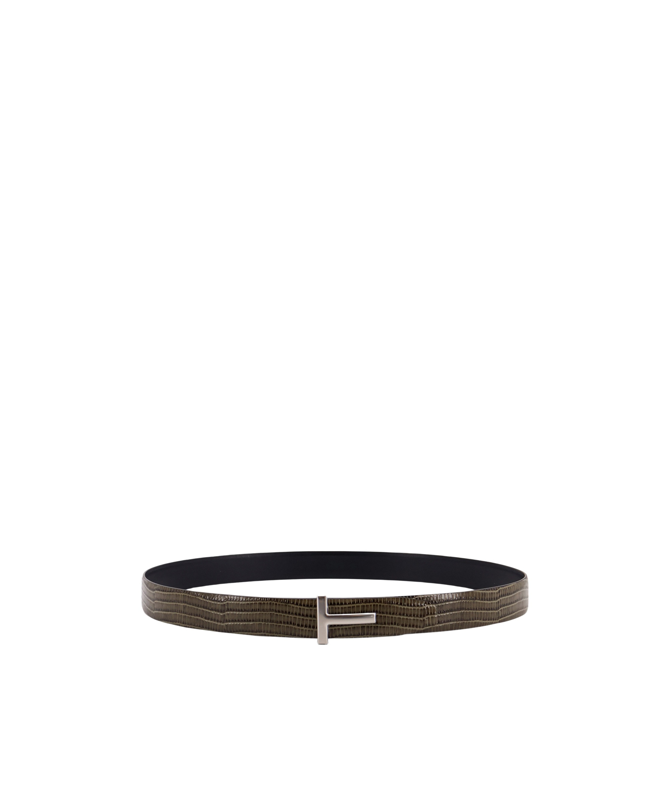 Tom Ford Embossed Belt In Black
