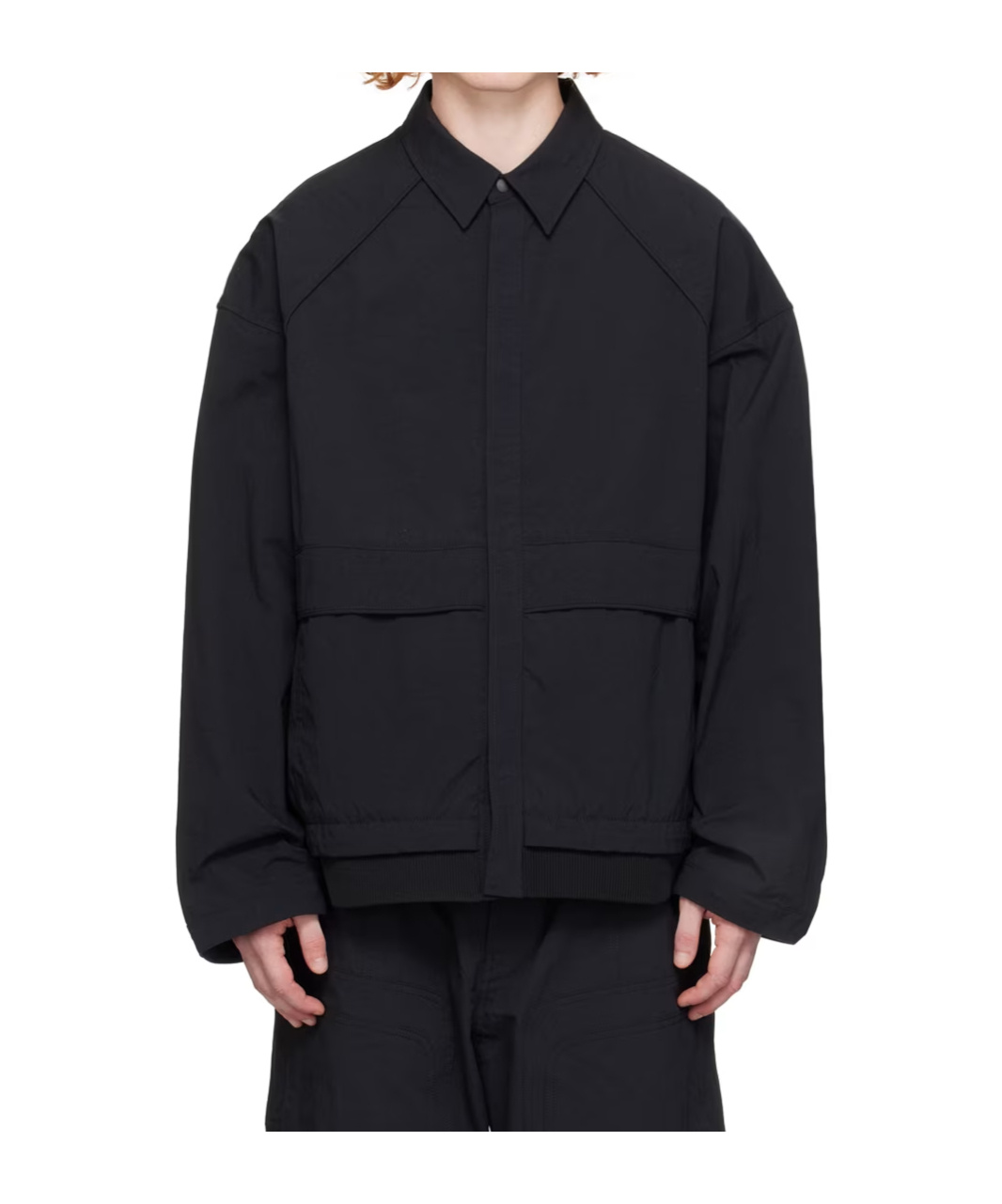 Juunj Sewn-on Long Sleeve Shirt In Black