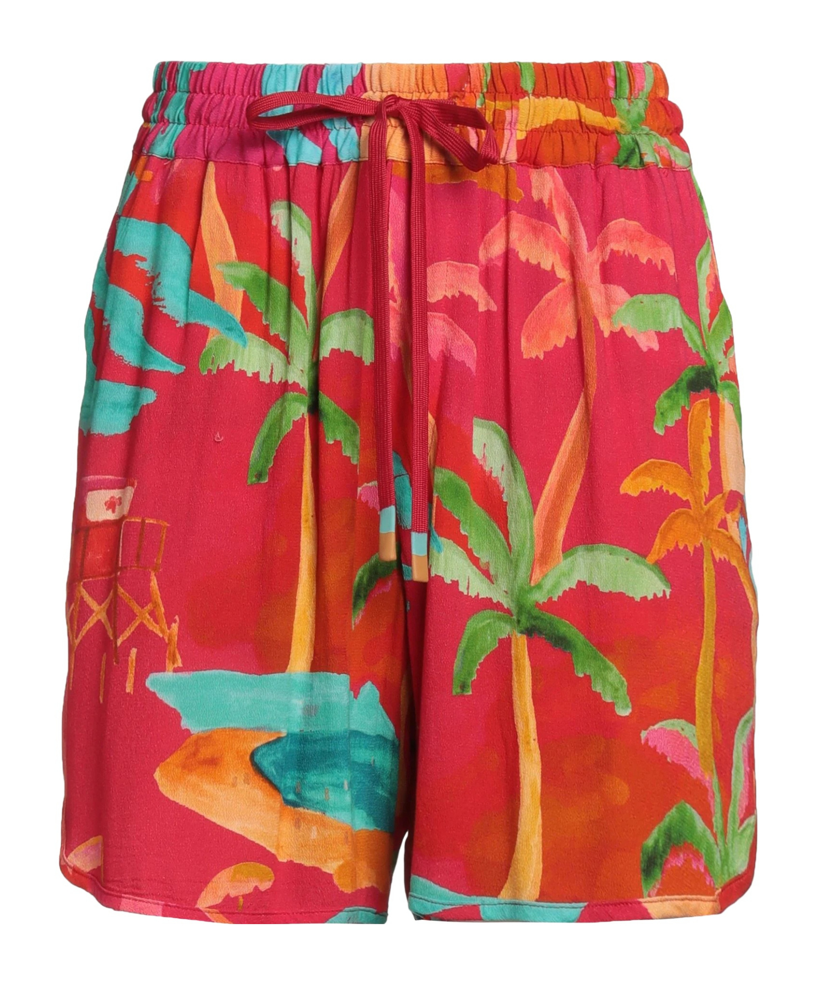 Farm Rio Printed Shorts In Brown