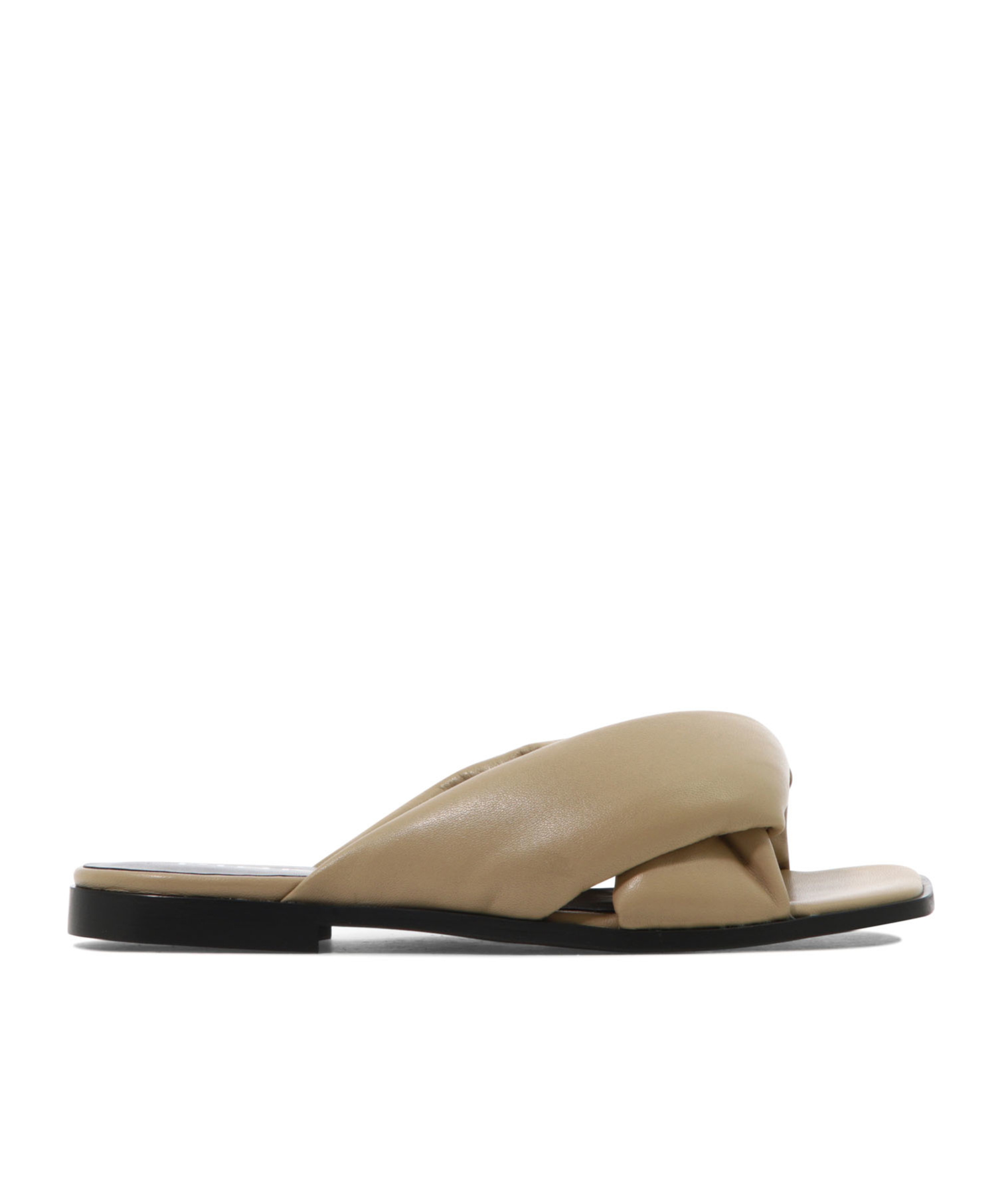 Pinko Padded Open-toe Sandals In Brown