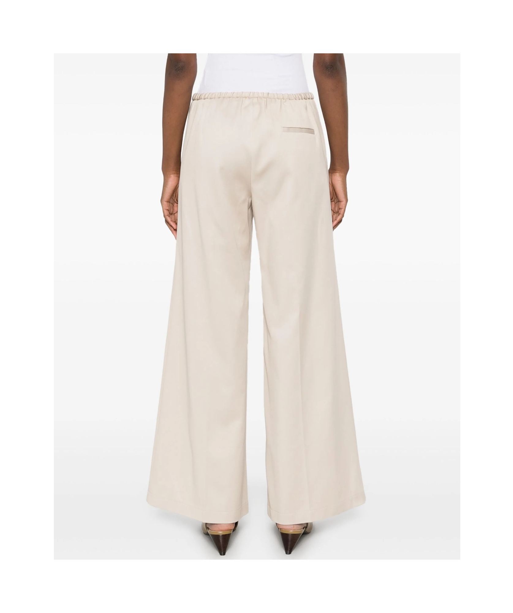 Shop Forte Forte Cotton Twill Flared Pants