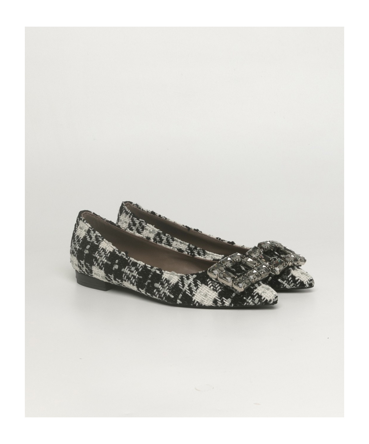 ROBERTO FESTA NUSA CHECKED FLATS 