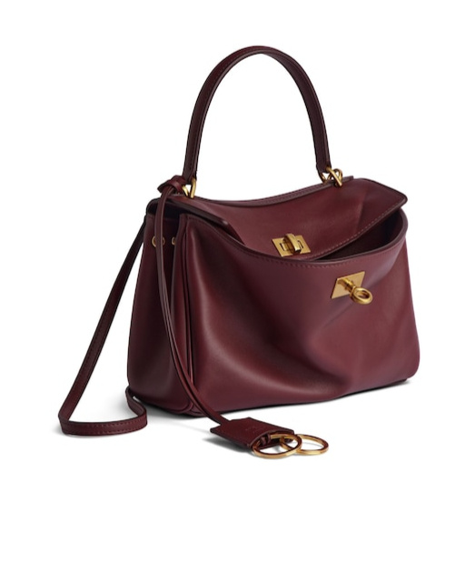 Balenciaga Women's Rodeo Small Handbag In Dkburgundy