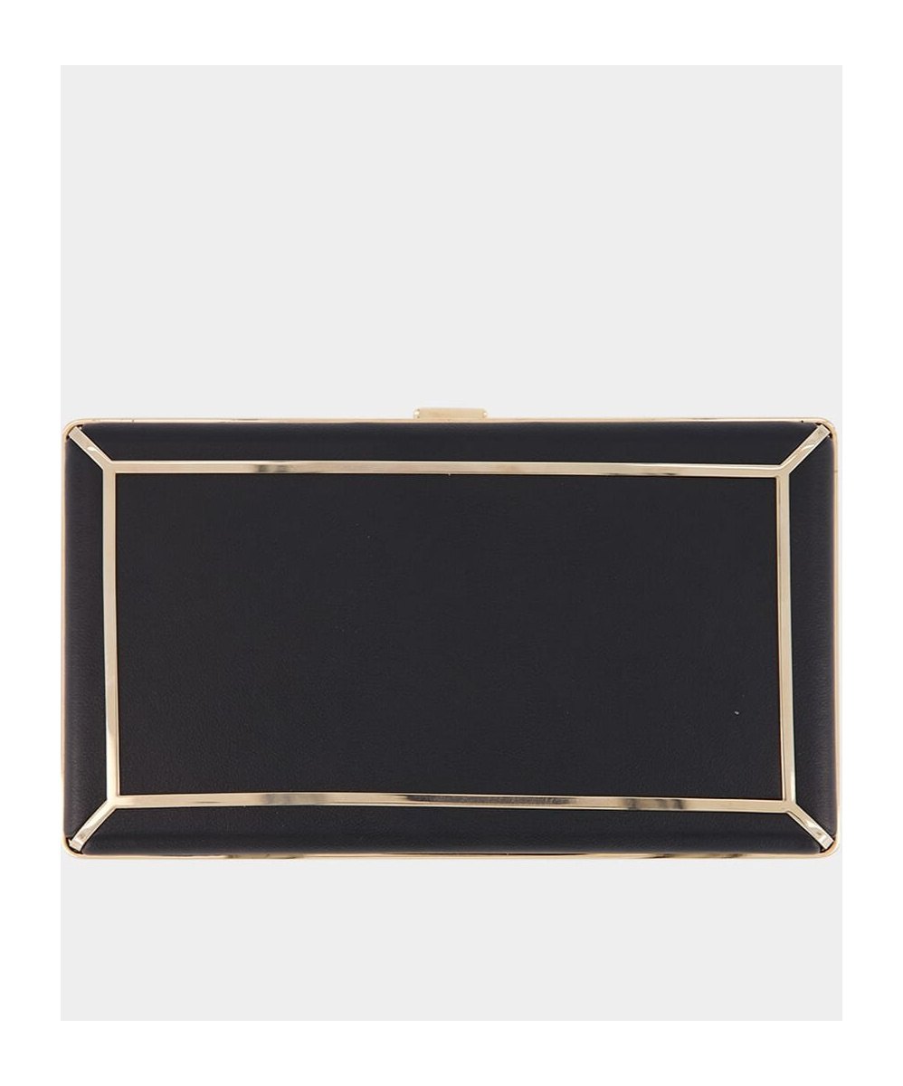 Gabriela Hearst Logo Clutch In Black
