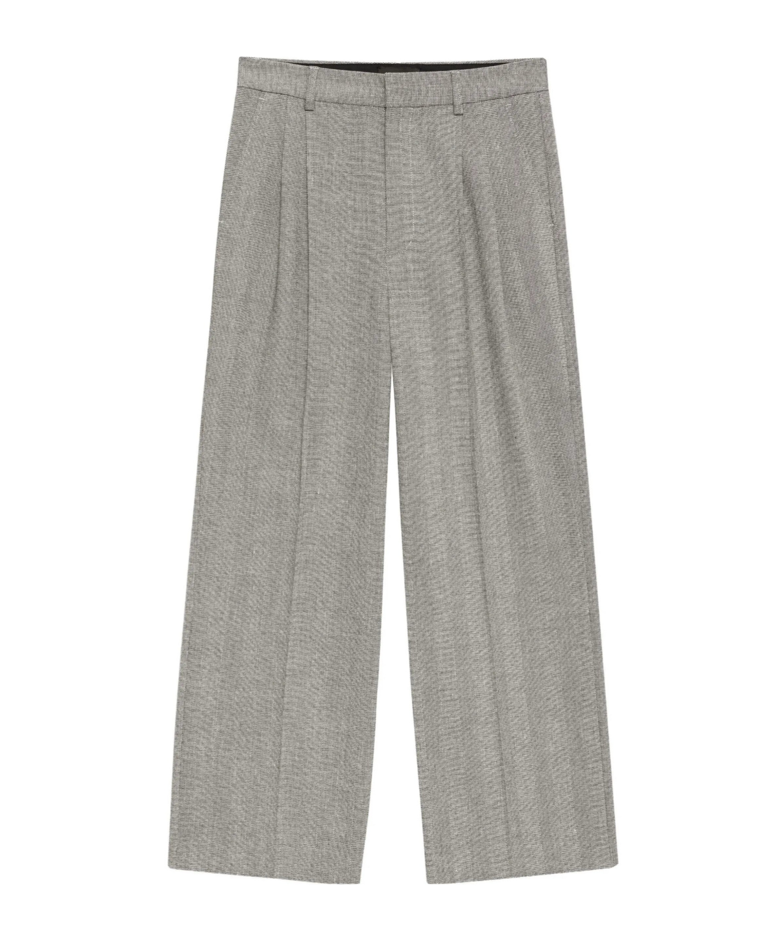 Anine Bing Belen Pants In Grey Polyester In Gray