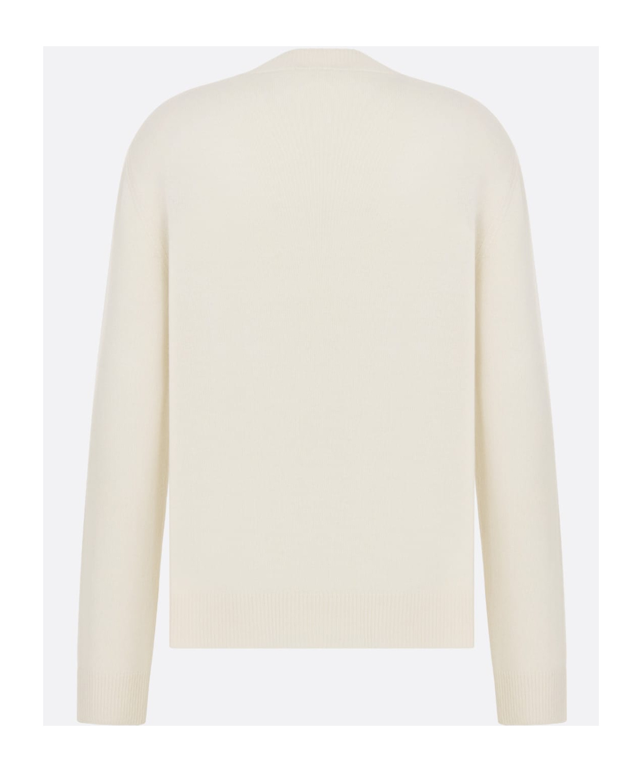 Dior Long-sleeved Sweater In White