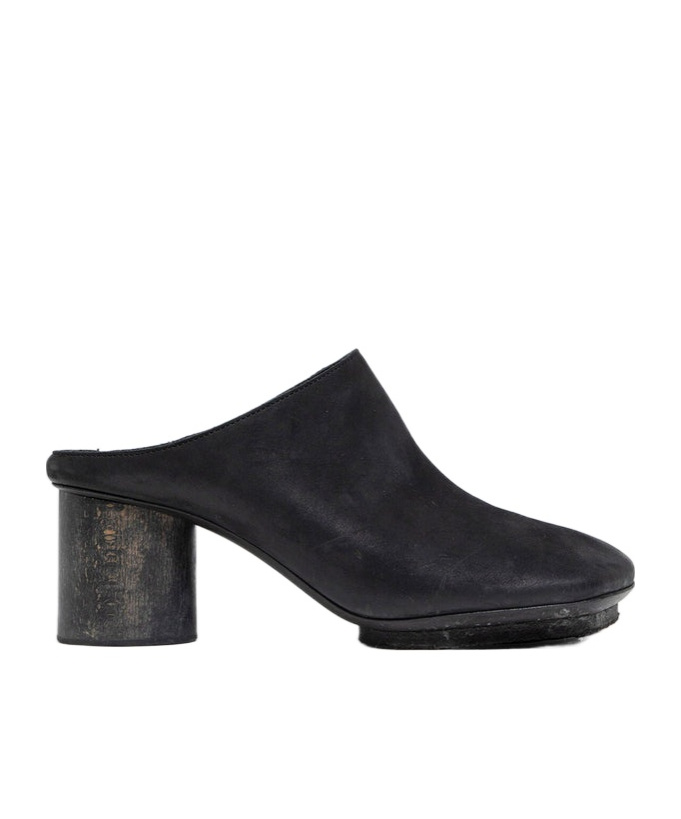 Uma Wang High-heeled Muller Shoes In Black
