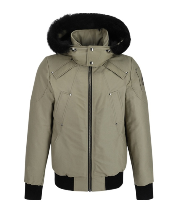 Moose Knuckles Original Ballistic Bomber Neoshear In Gray