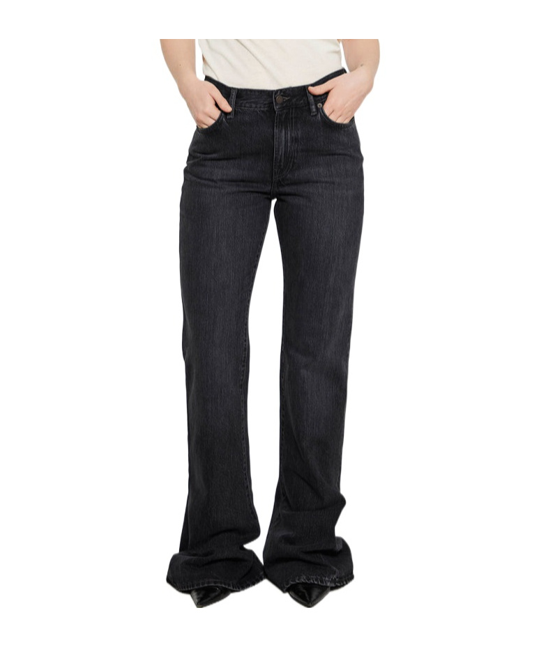 Acne Studios Belt Loop Jeans In Black