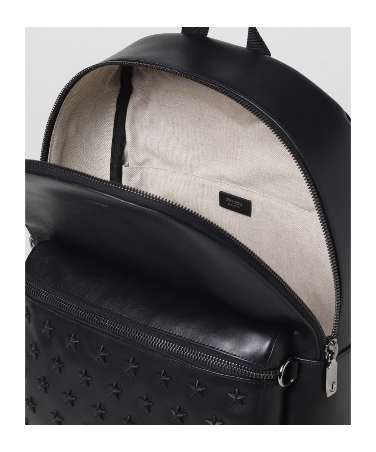 Jimmy Choo Zippered Backpack In Black