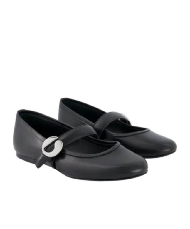 Coperni Ballerina Belt Flat Shoes In Black