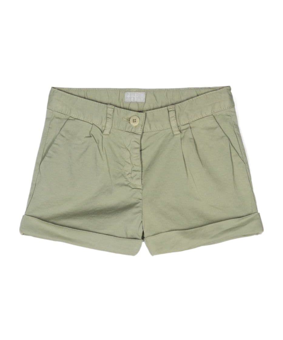 Il Gufo Twill Cotton-blend Mini Shorts In Gray