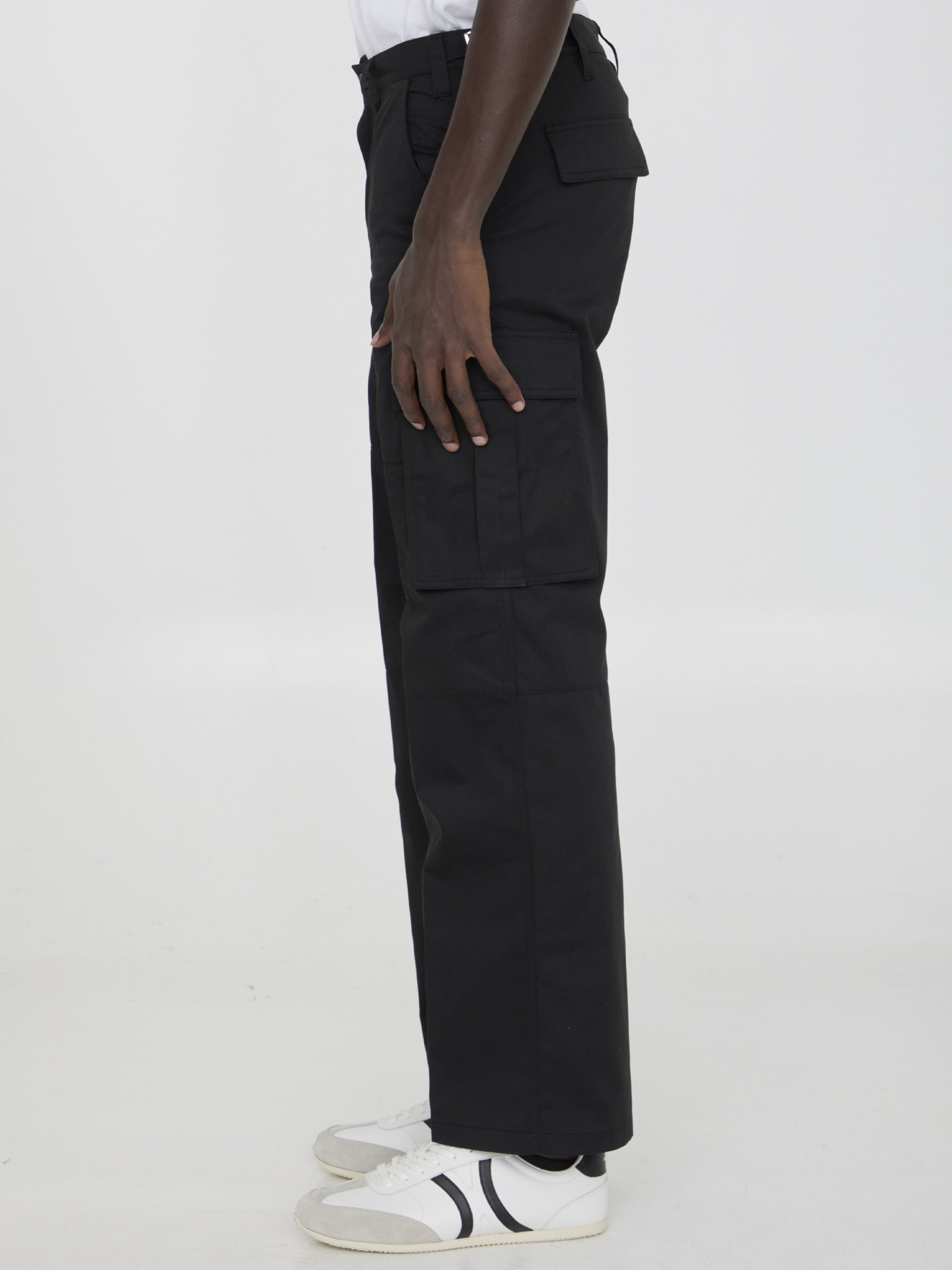 Celine Belt-loop Casual Pants In Black