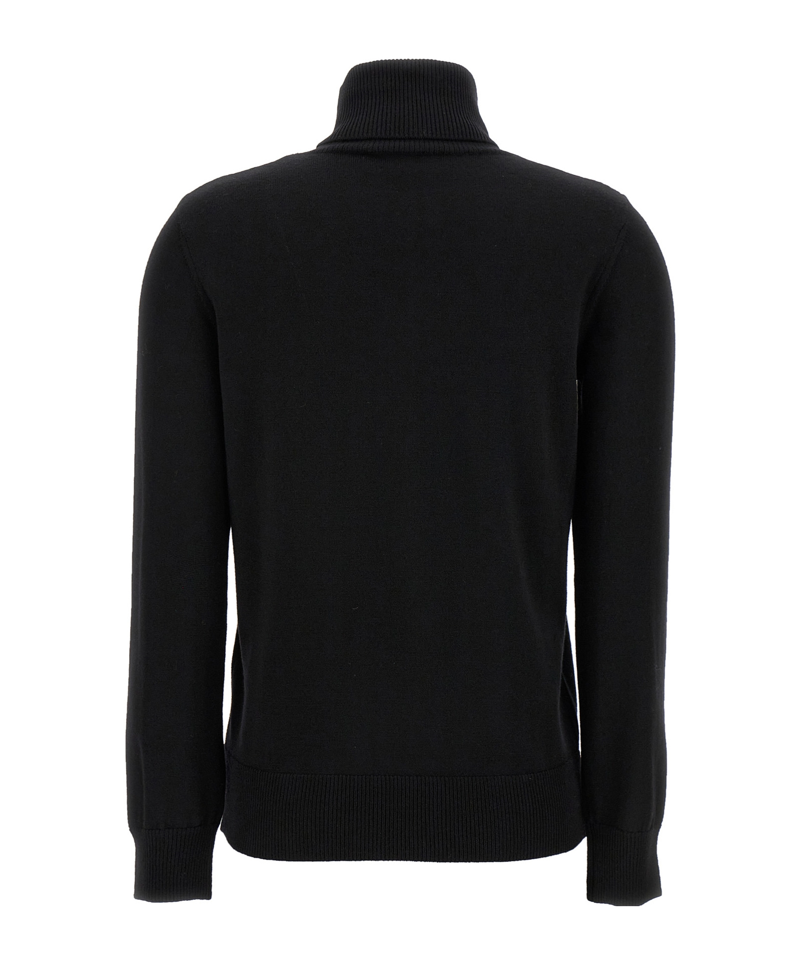 Apc Logo-embroidered Wool Jumper In Black