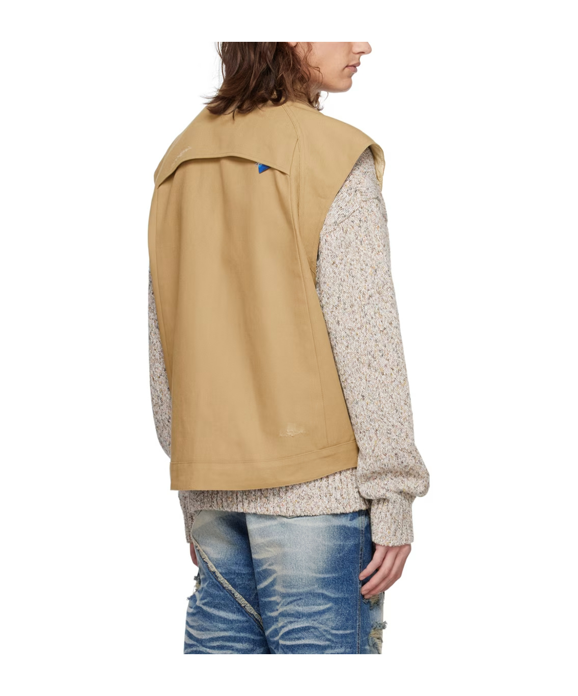 Ader Error Poel Double-sided Vest In Brown