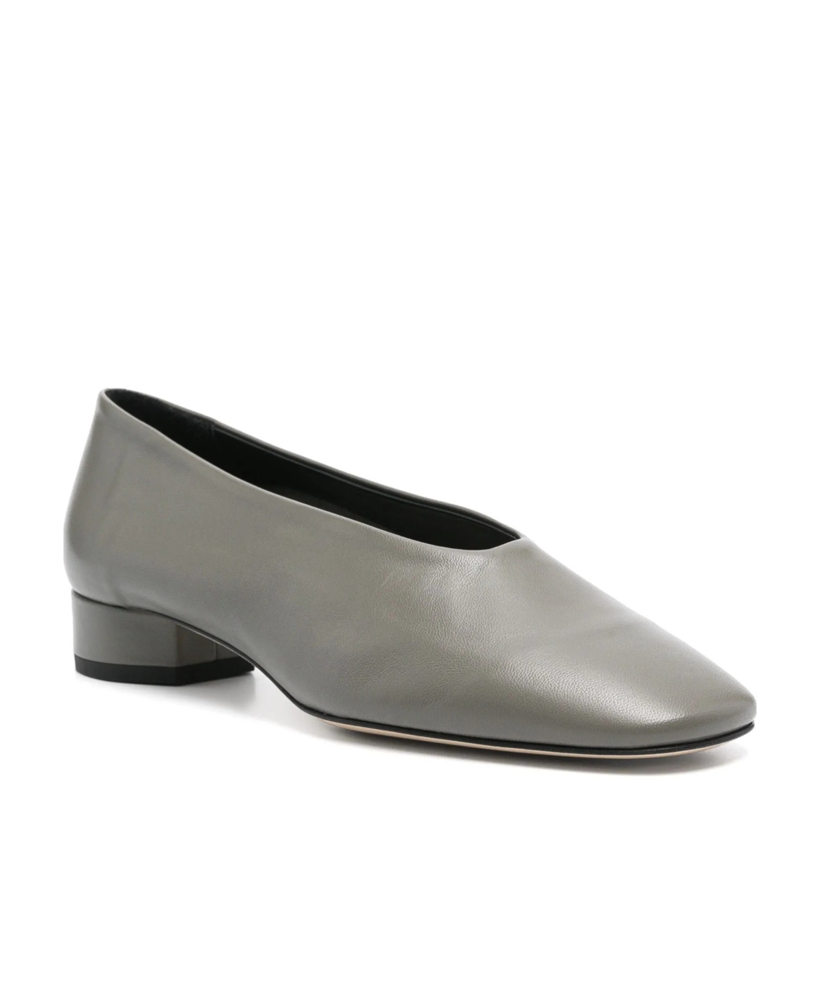 Aeyde Leather Pumps In Gray