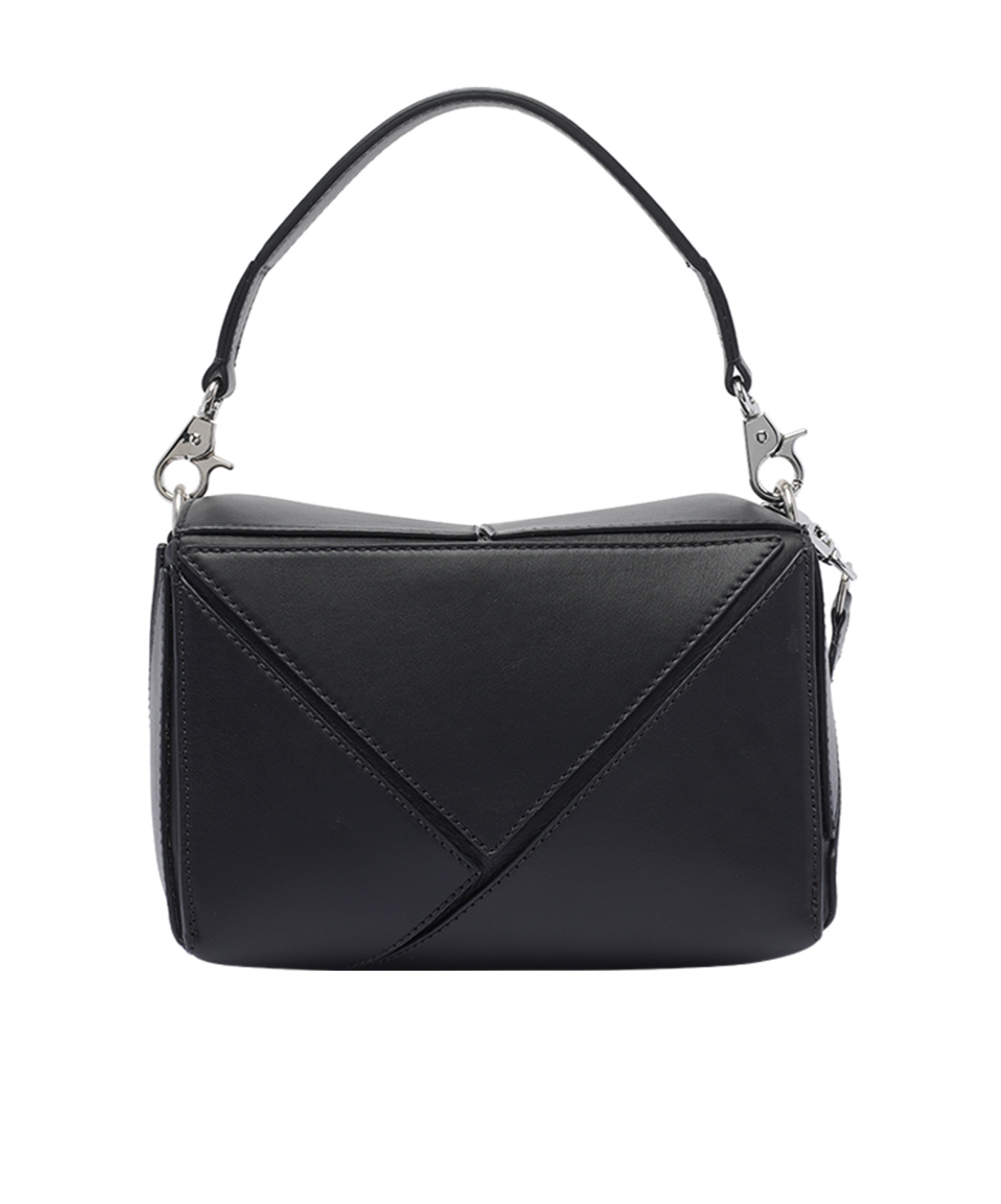 Vic Matie Rochelle Geometric Shoulder Bag In Black