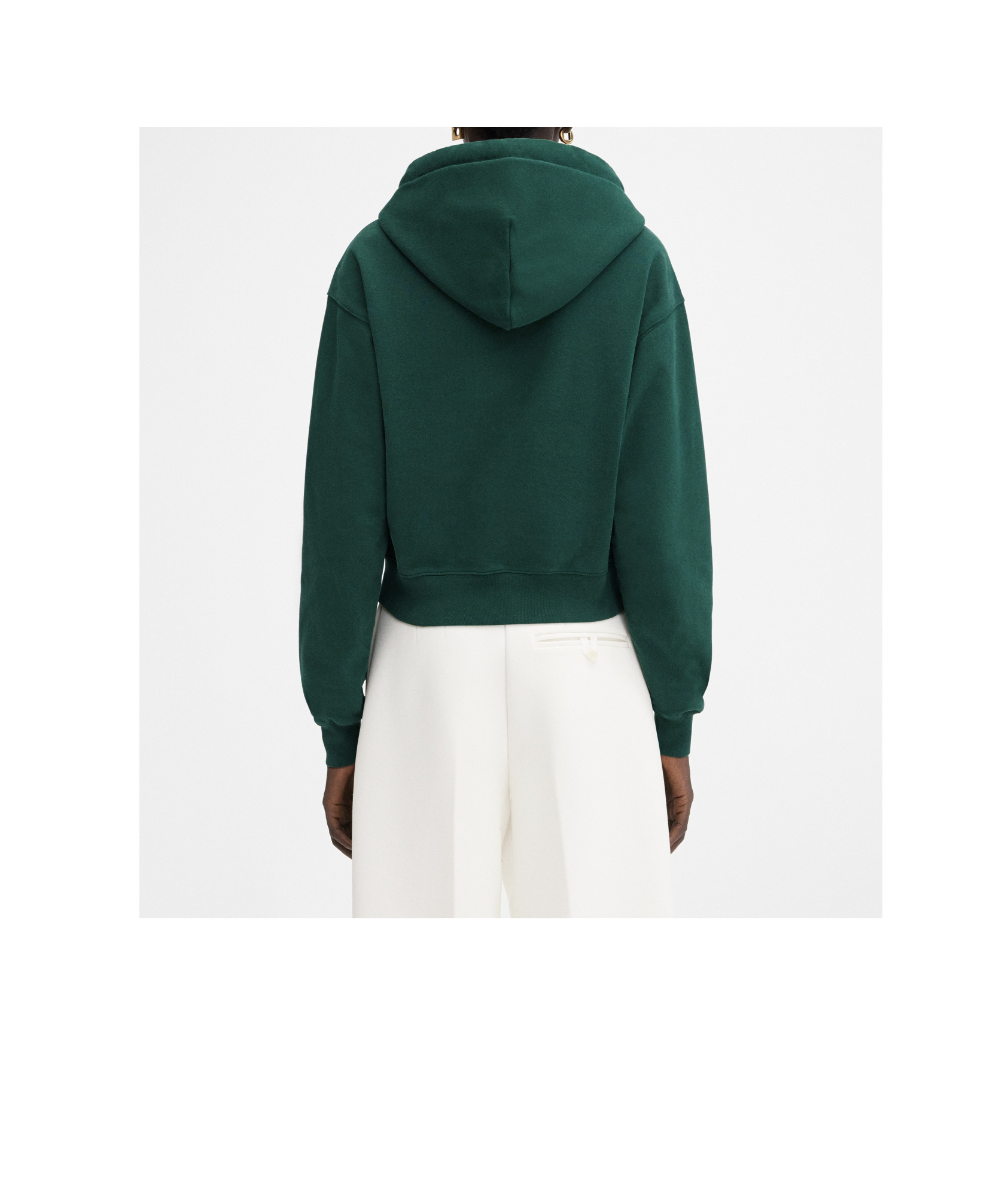 Jacquemus Le Hoodie Gros Grain Hooded Cotton Sweatshirt In Animal Print