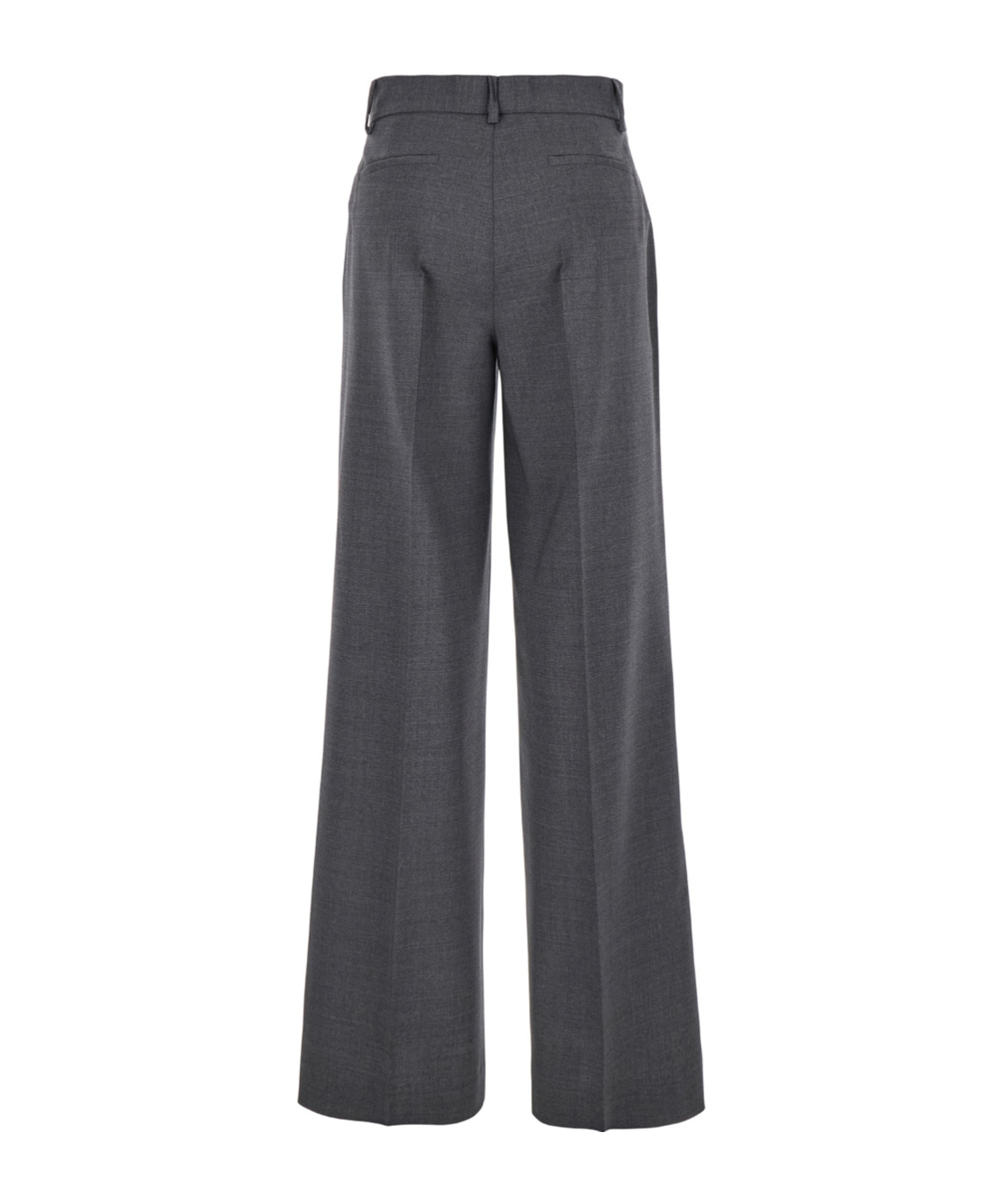 P.a.r.o.s.h Grey High-waisted Tailored Pants With Concealed Closure In Fabric Woman In Black