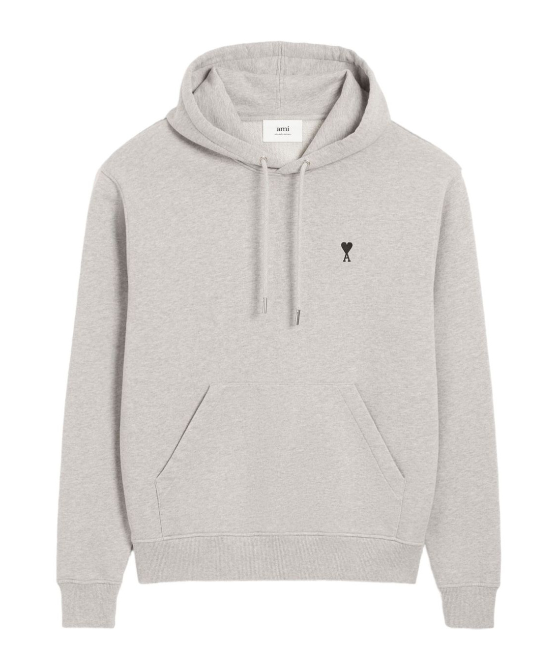 Ami Alexandre Mattiussi Ami Paris Ami Paris Grey Cotton Ami De Coeur Hoodie In Gray
