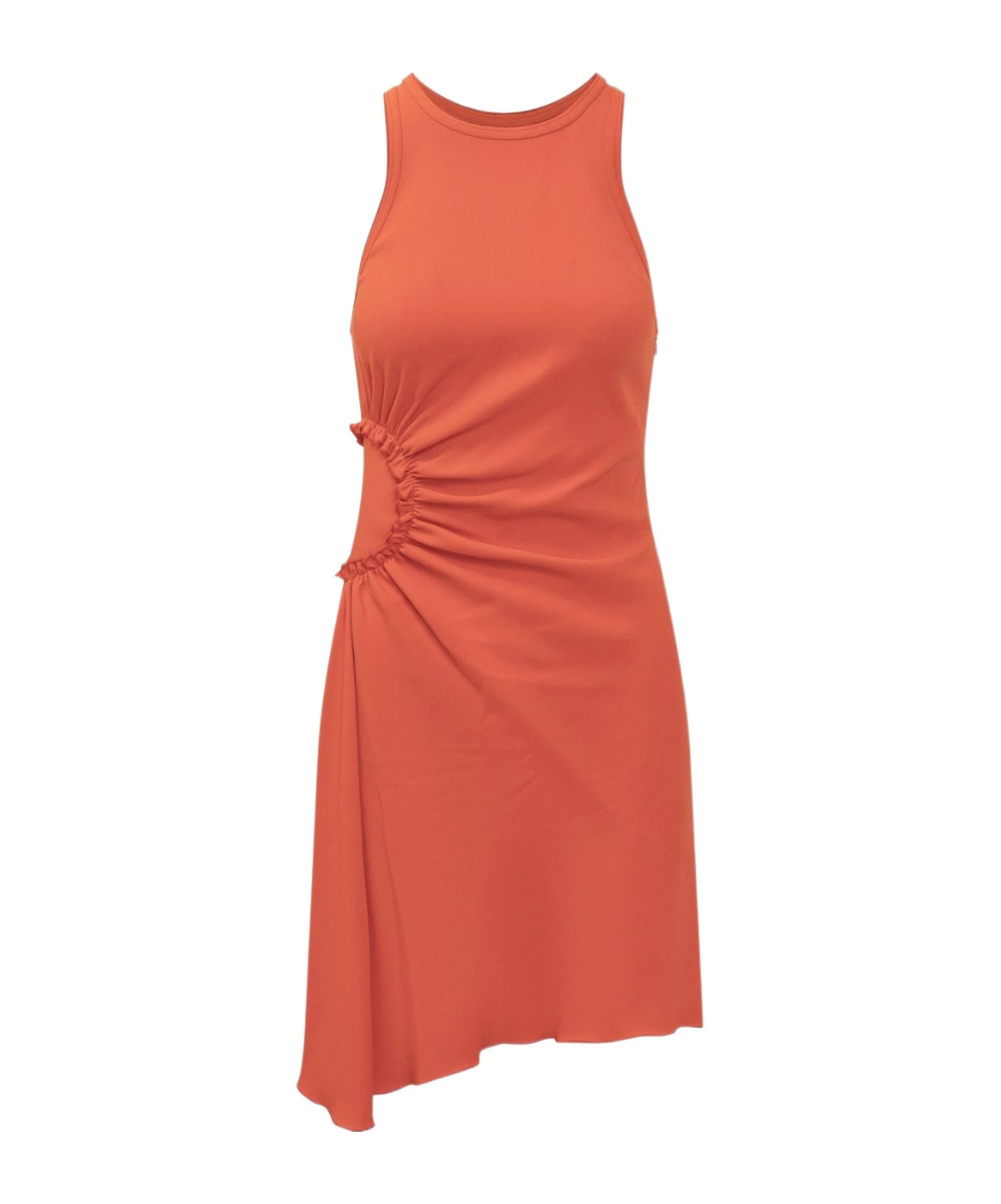 Shop Victoria Beckham Gathered Mini Dress In Red