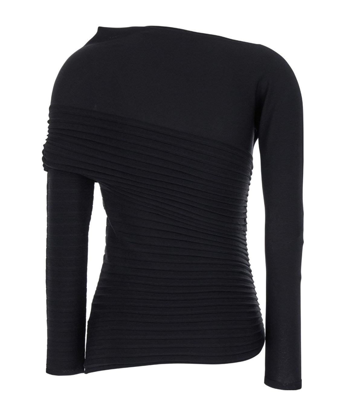 PHILOSOPHY DI LORENZO SERAFINI ASYMMETRIC PLISSÉ JUMPER