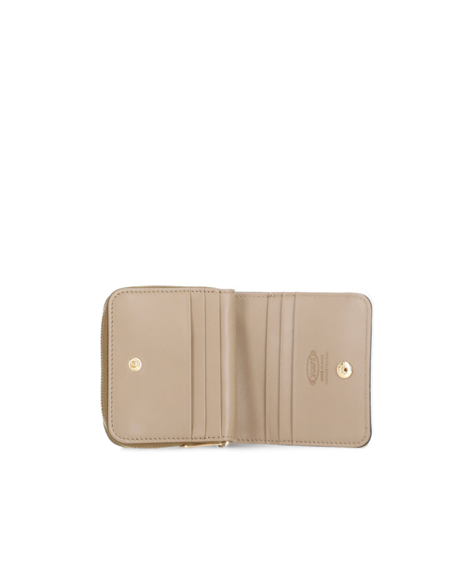 Tod's Logo Embossed Bifold Wallet In Brown