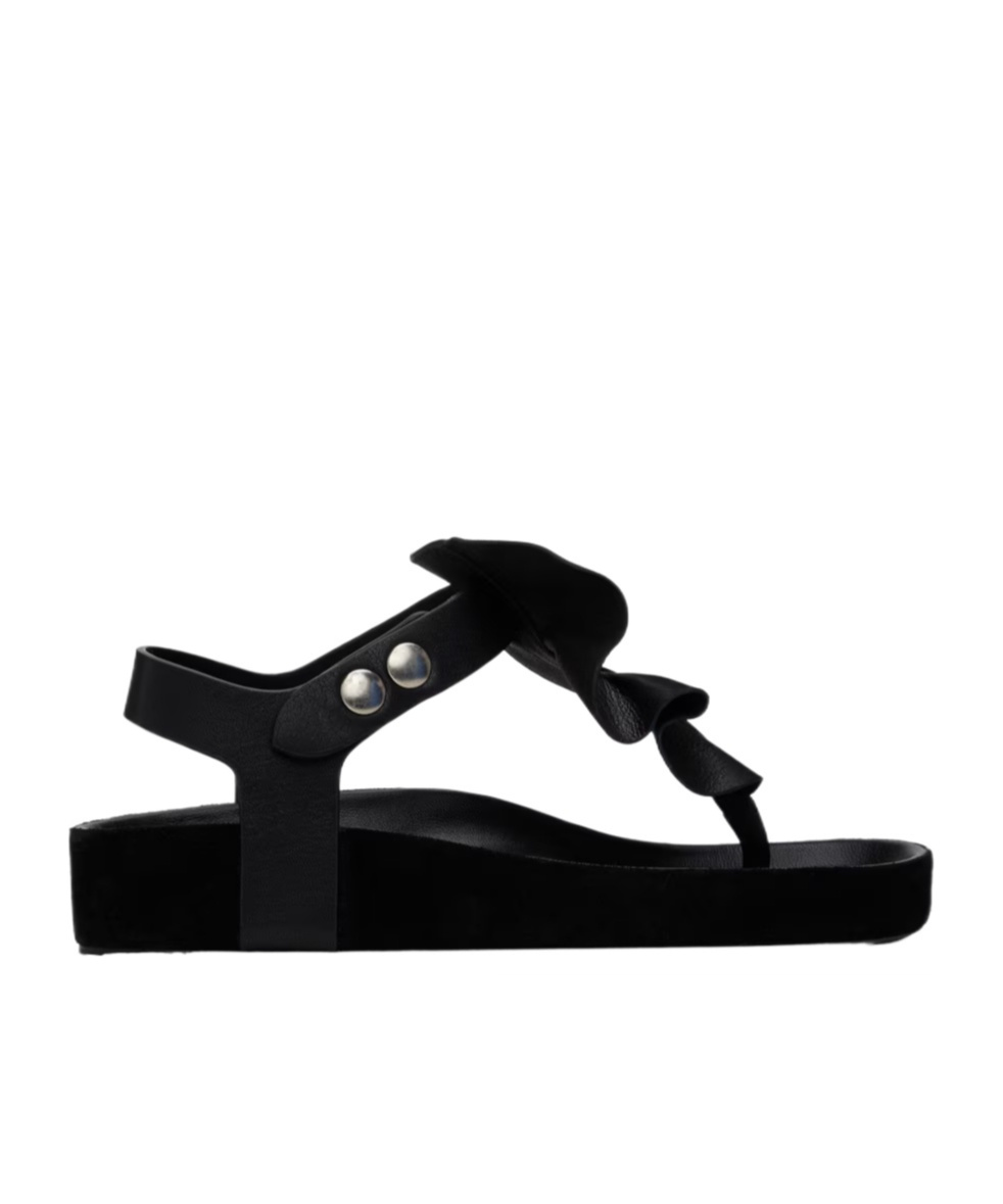 Isabel Marant Black Isela Sandals In Black