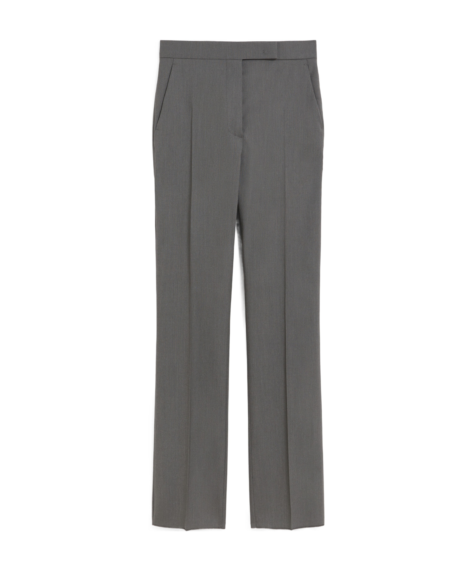 Max Mara Straight-cut Wool, Mohair And Silk Trousers In Black