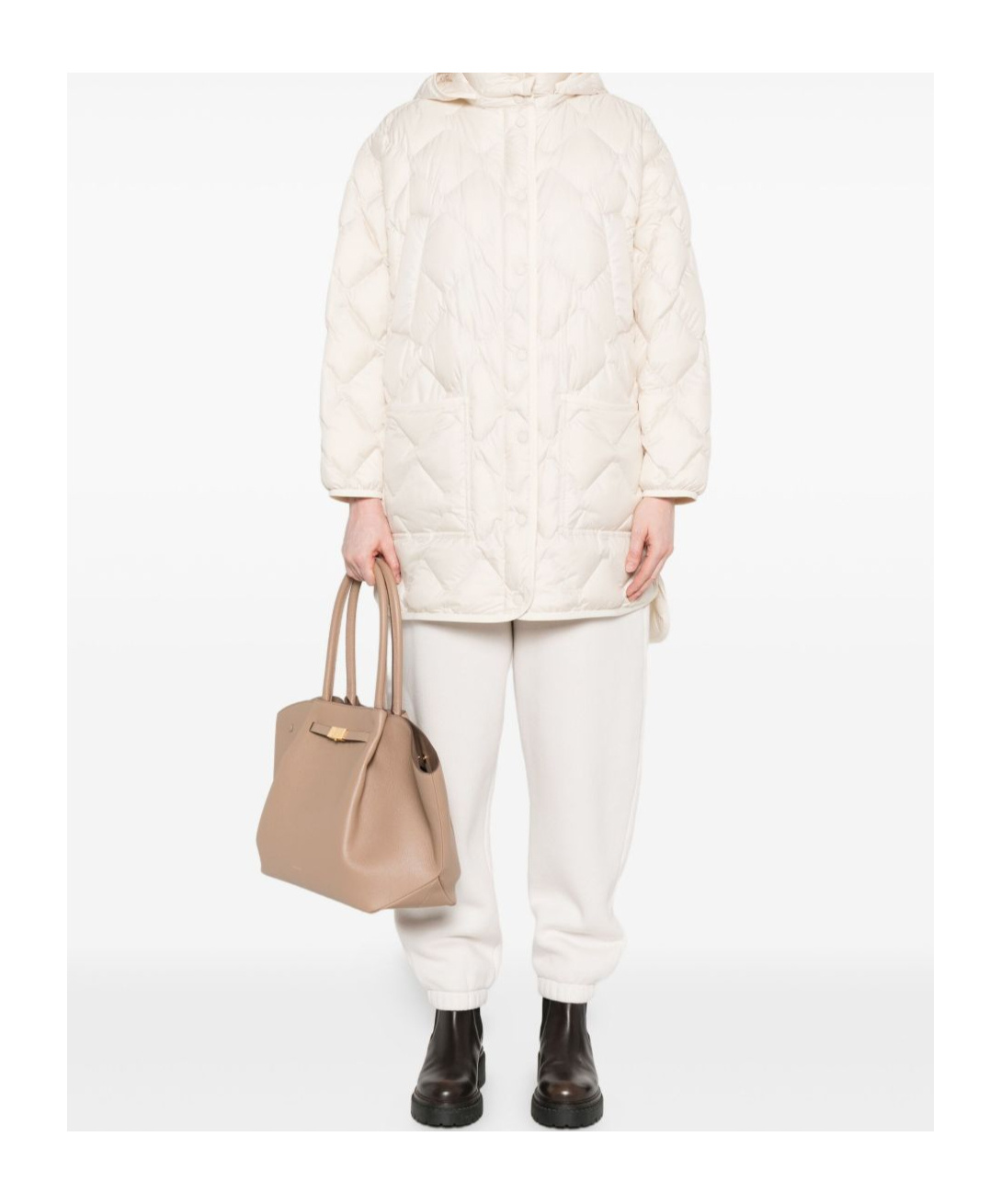 Woolrich Ivory Parka In White