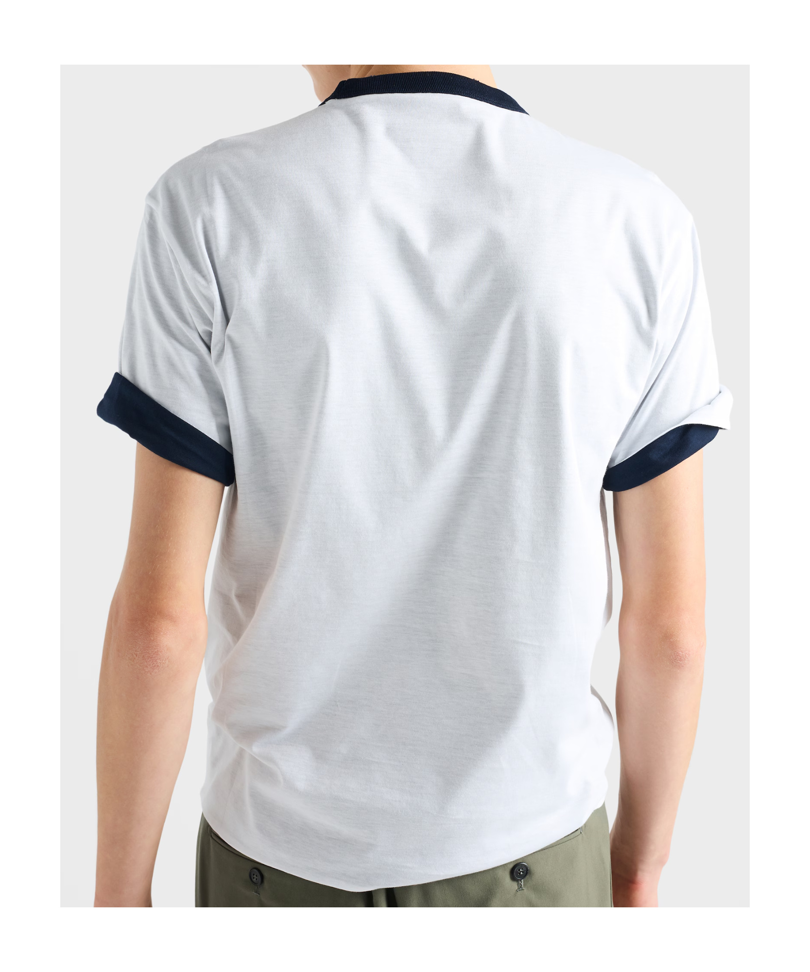 Prada Reversible Cotton T-shirt In White