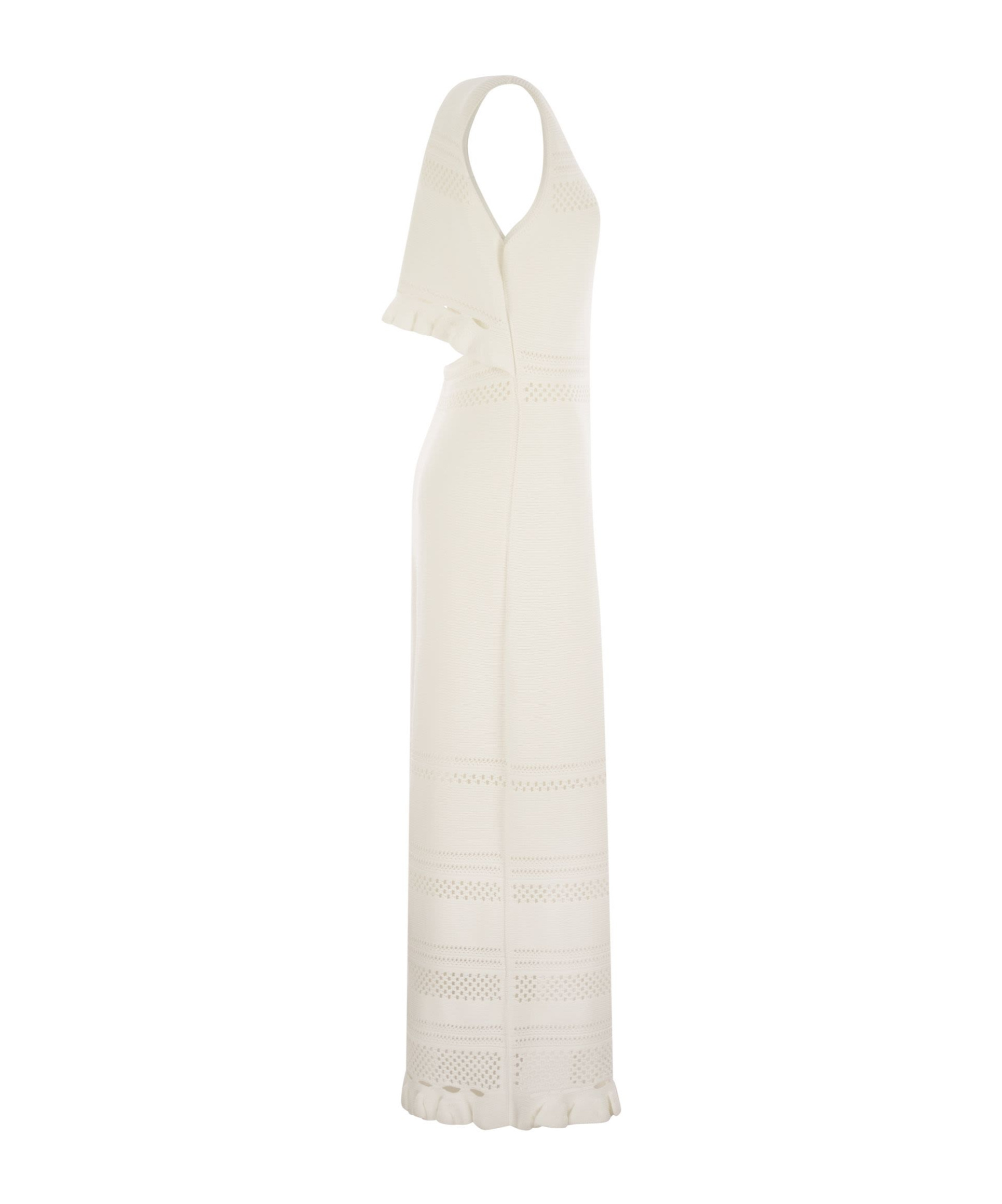 Fabiana Filippi Light Cotton Sleeveless Dress In Gold