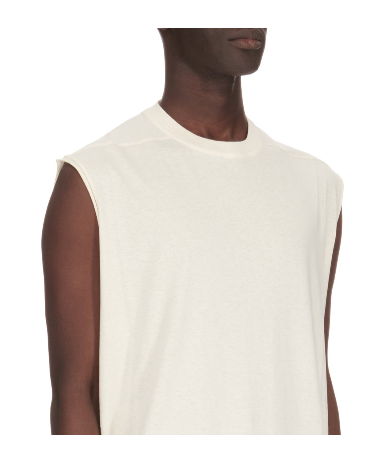 Rick Owens Tarp T Cotton Tank Top In White