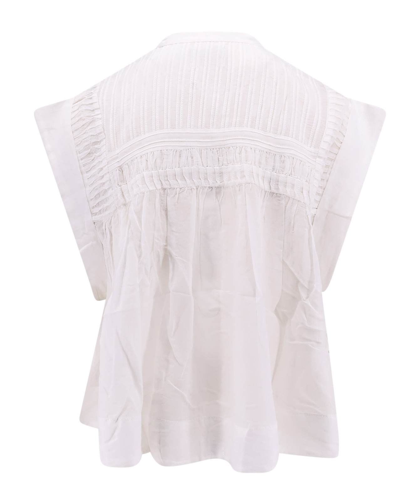 Shop Isabel Marant Étoile Leaza Top In White