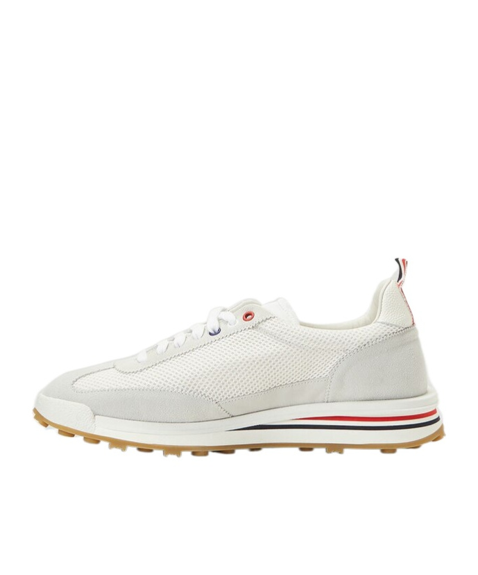 Thom Browne White Textile Tech Runner Sneakers In White