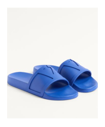 Valentino Garavani Men Coolside Pool Slides In Blue
