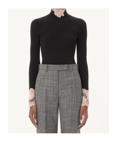 Valentino Garavani Cashmere Sweater Sweaters And Cardigans Black In Black