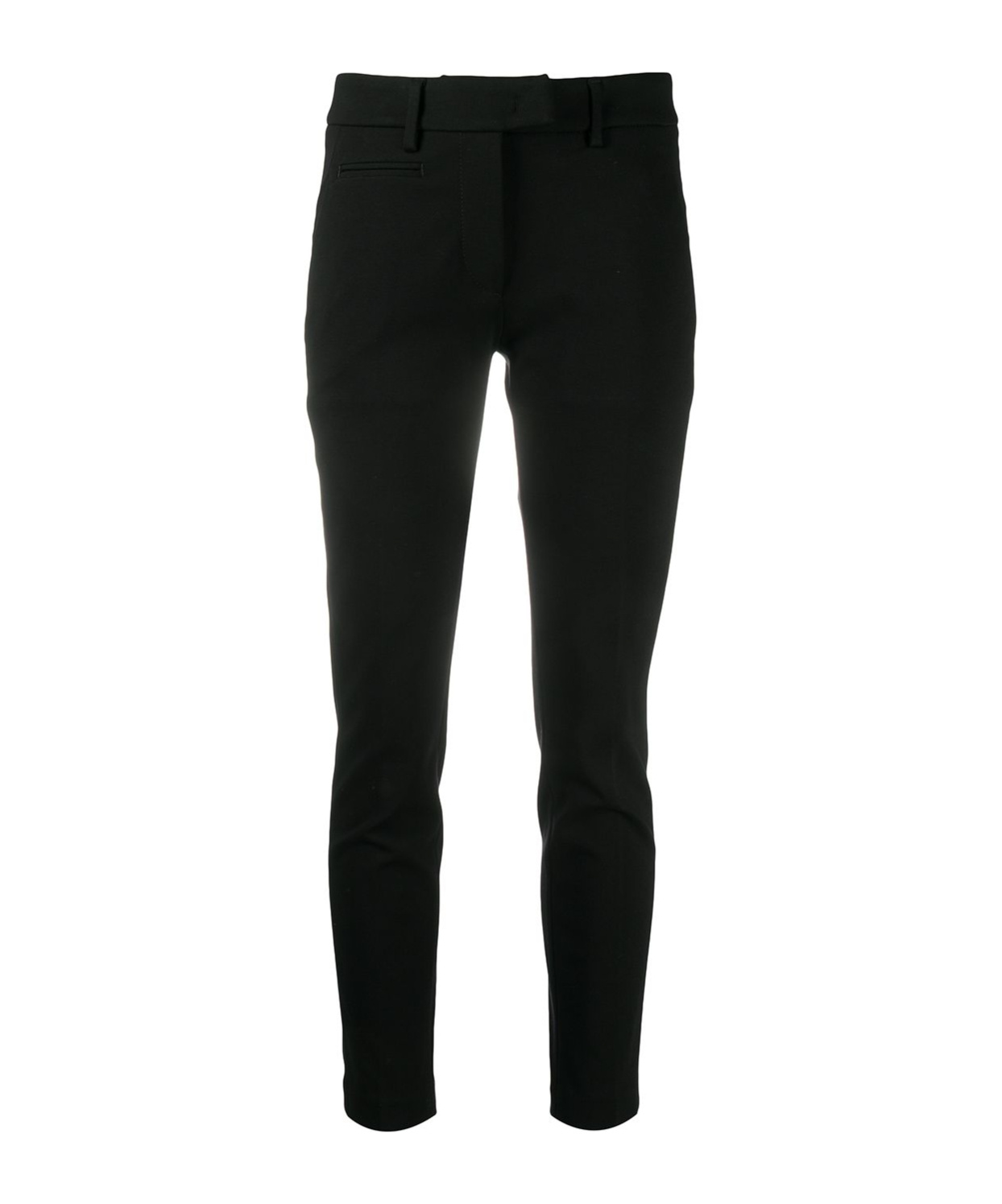 Dondup Contrast Four-pocket Slim Trousers In Black