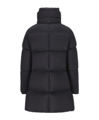 Herno Box Quilted Water Resistant Down Coat In Black