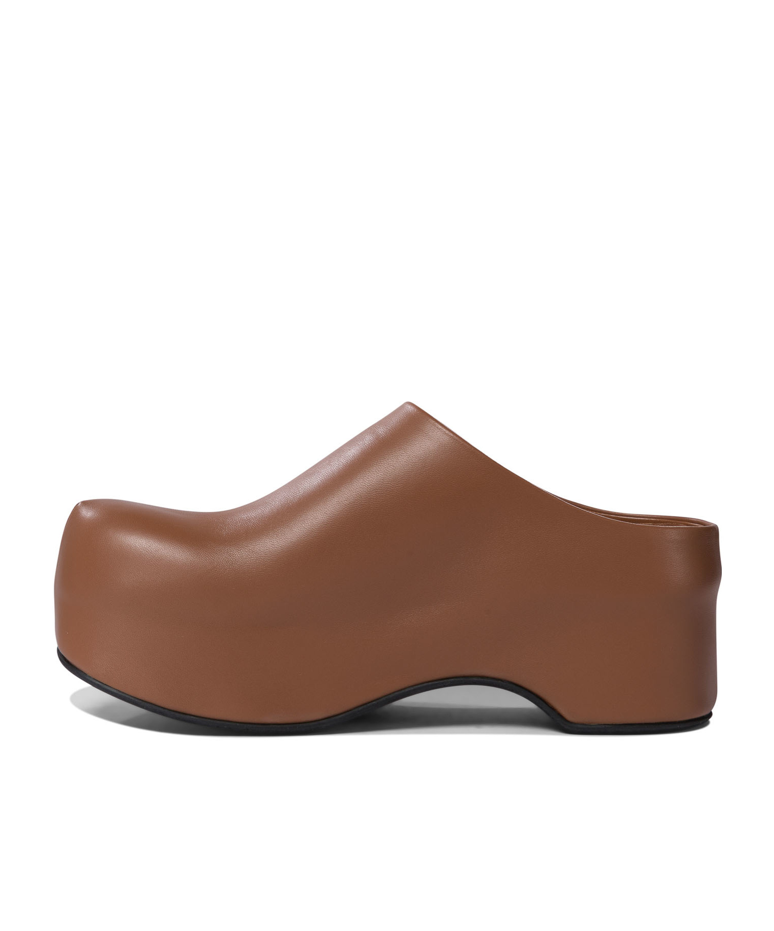 Marni Chunky Platform Sabot Clog In Brown