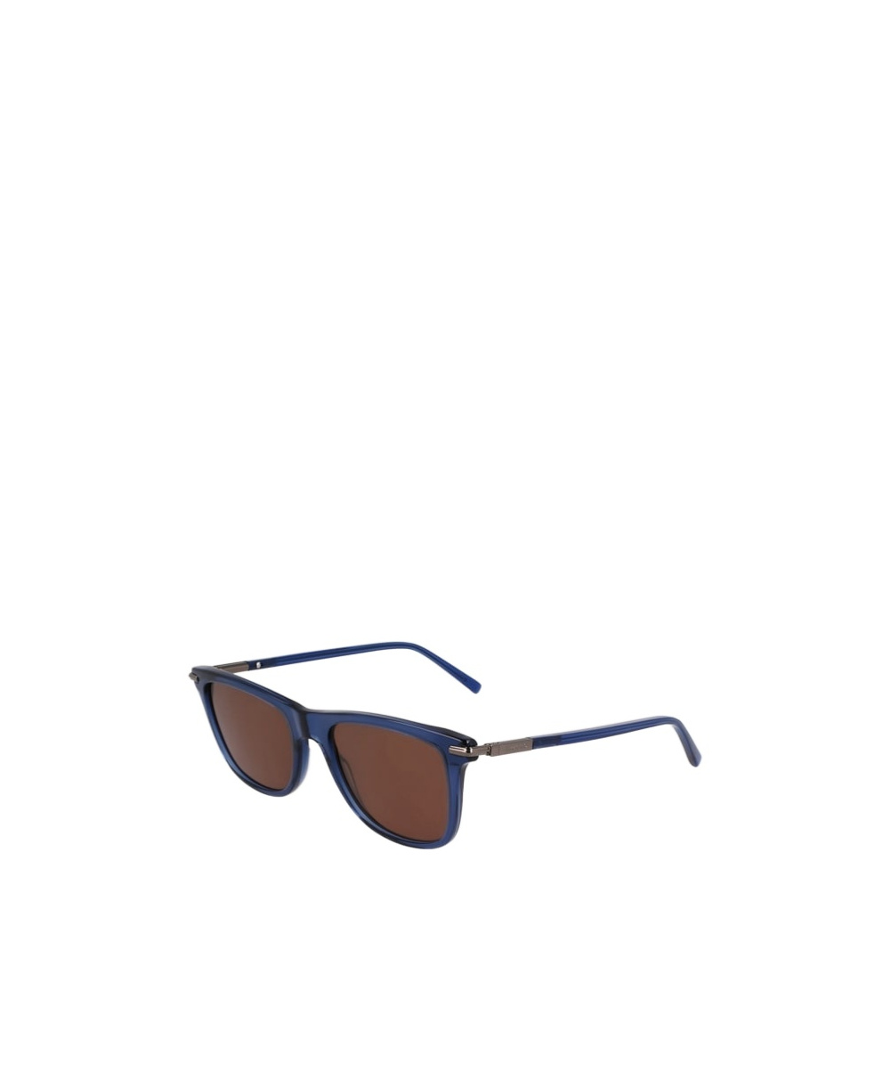 Ferragamo 54mm Modified Rectangular Sunglasses In Blue