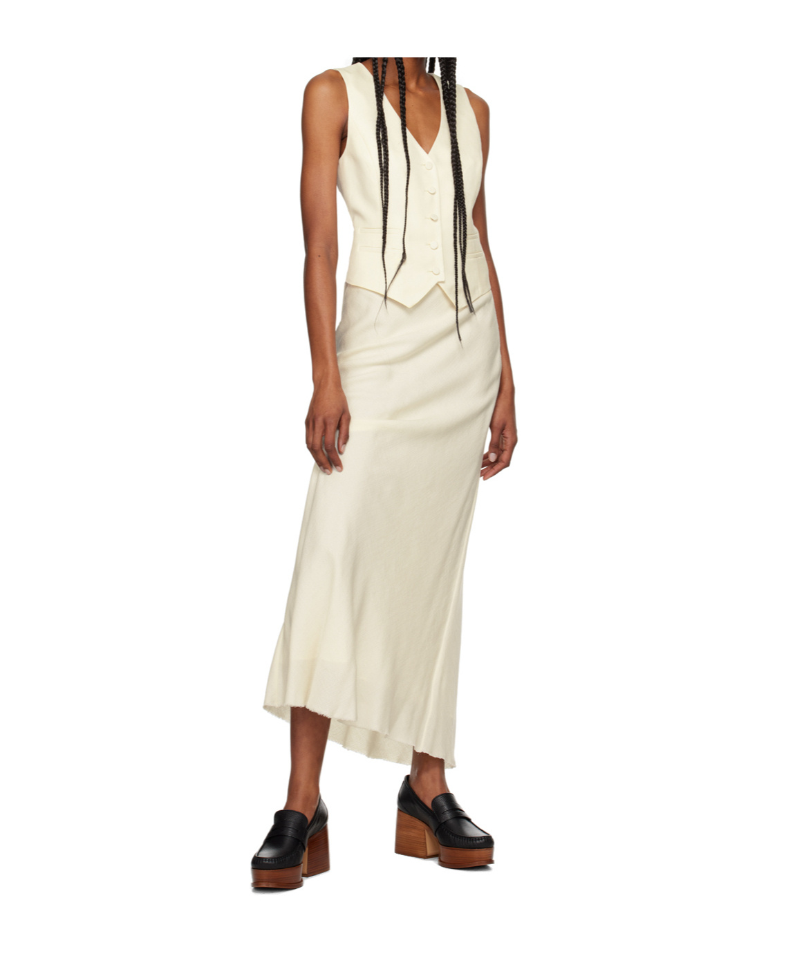 Gabriela Hearst Raw Hem Skirt