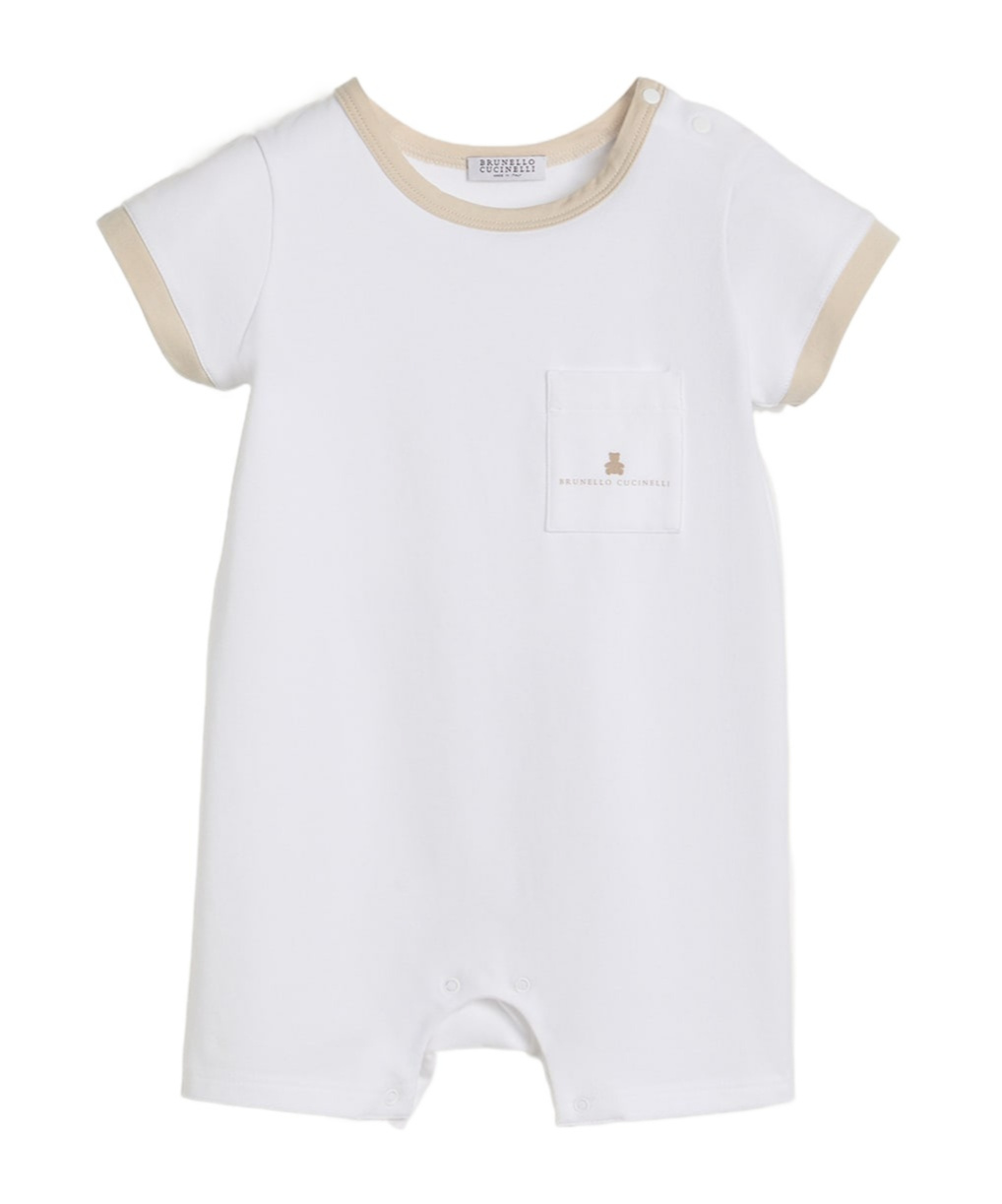 Brunello Cucinelli Jumpsuit And Bib 2-piece Set In White