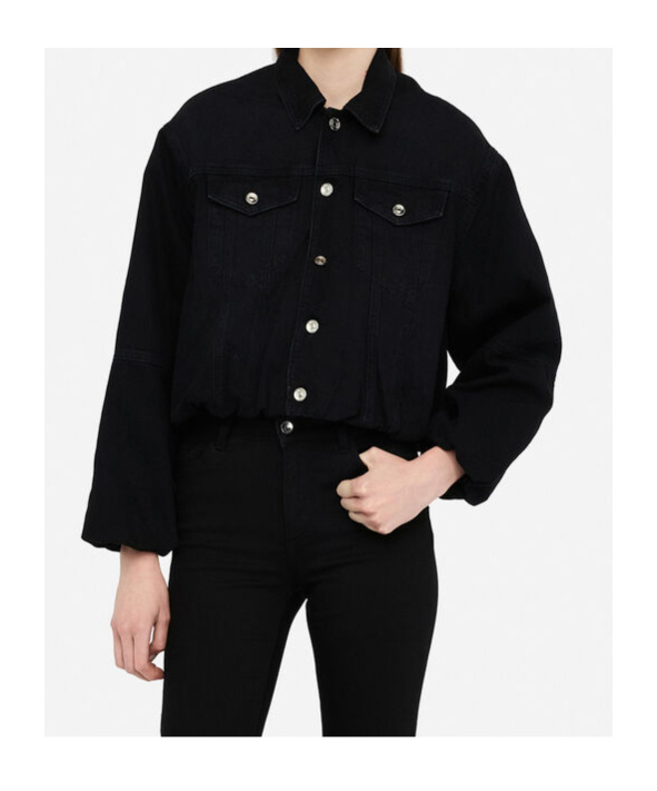 Liu •jo Liu Jo Denim Jacket In Black