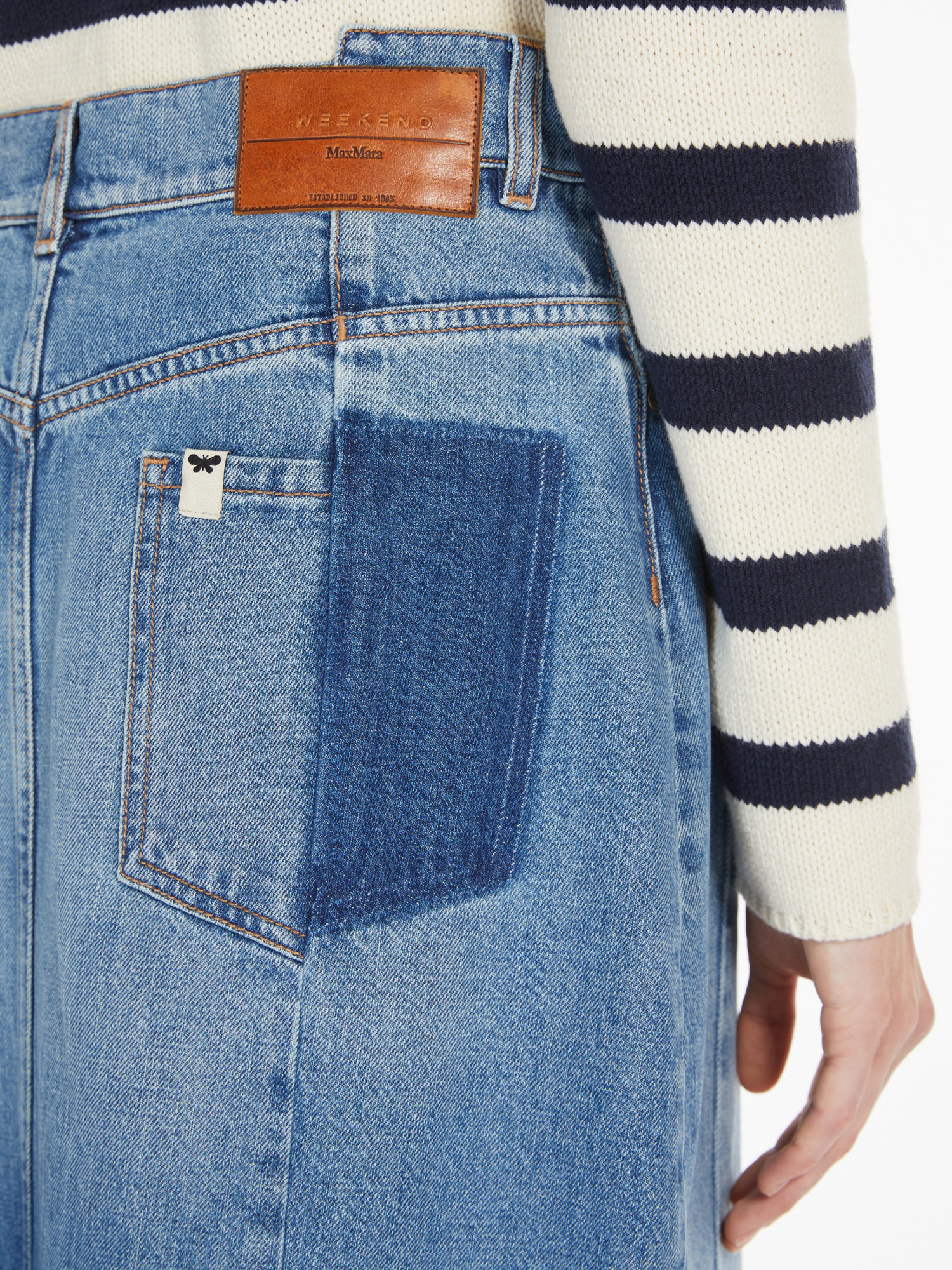 Weekend Max Mara Belt-loop Skirt In Blue