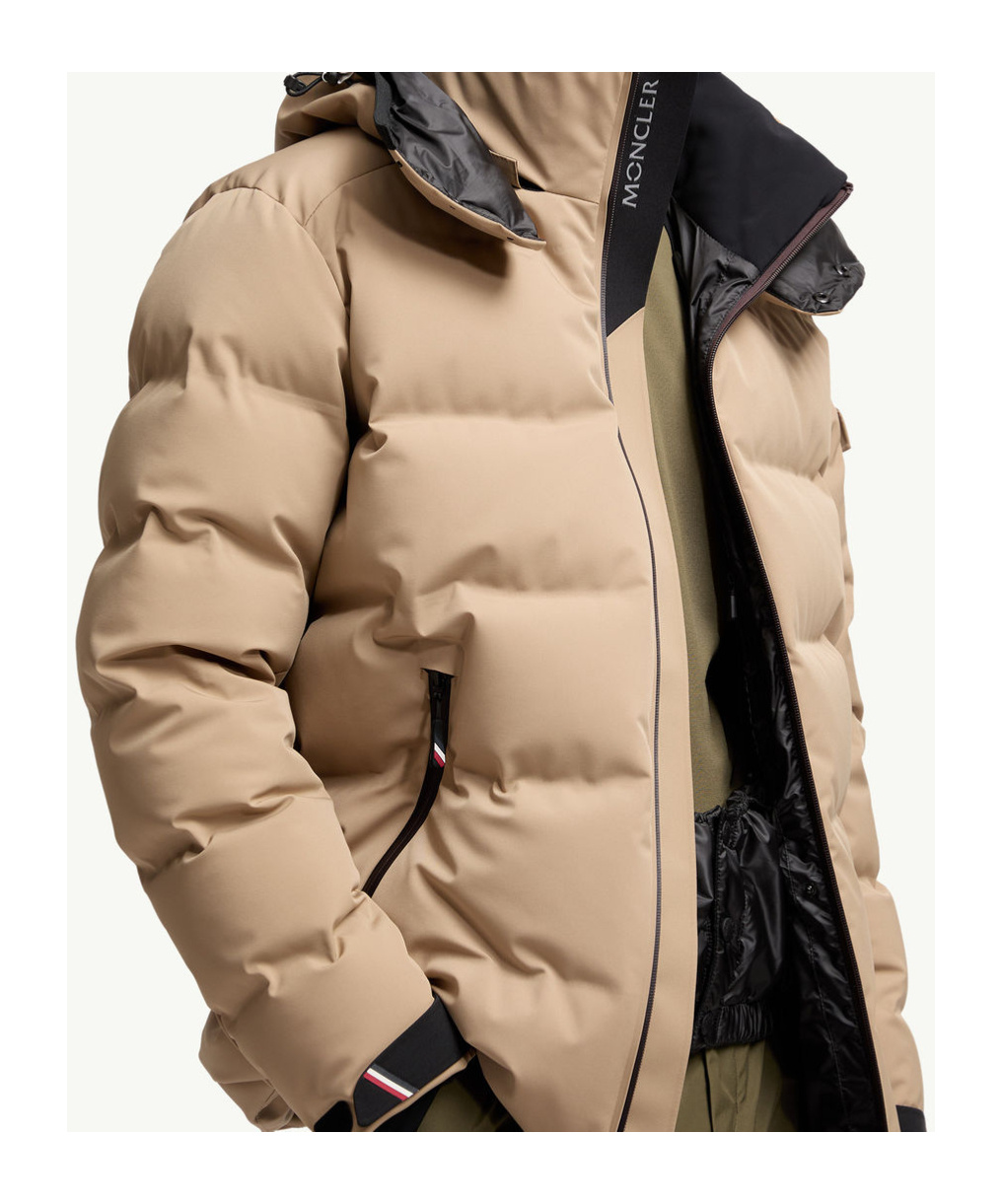 Moncler Grenoble Montgetech Hooded Down Ski Jacket In Nude