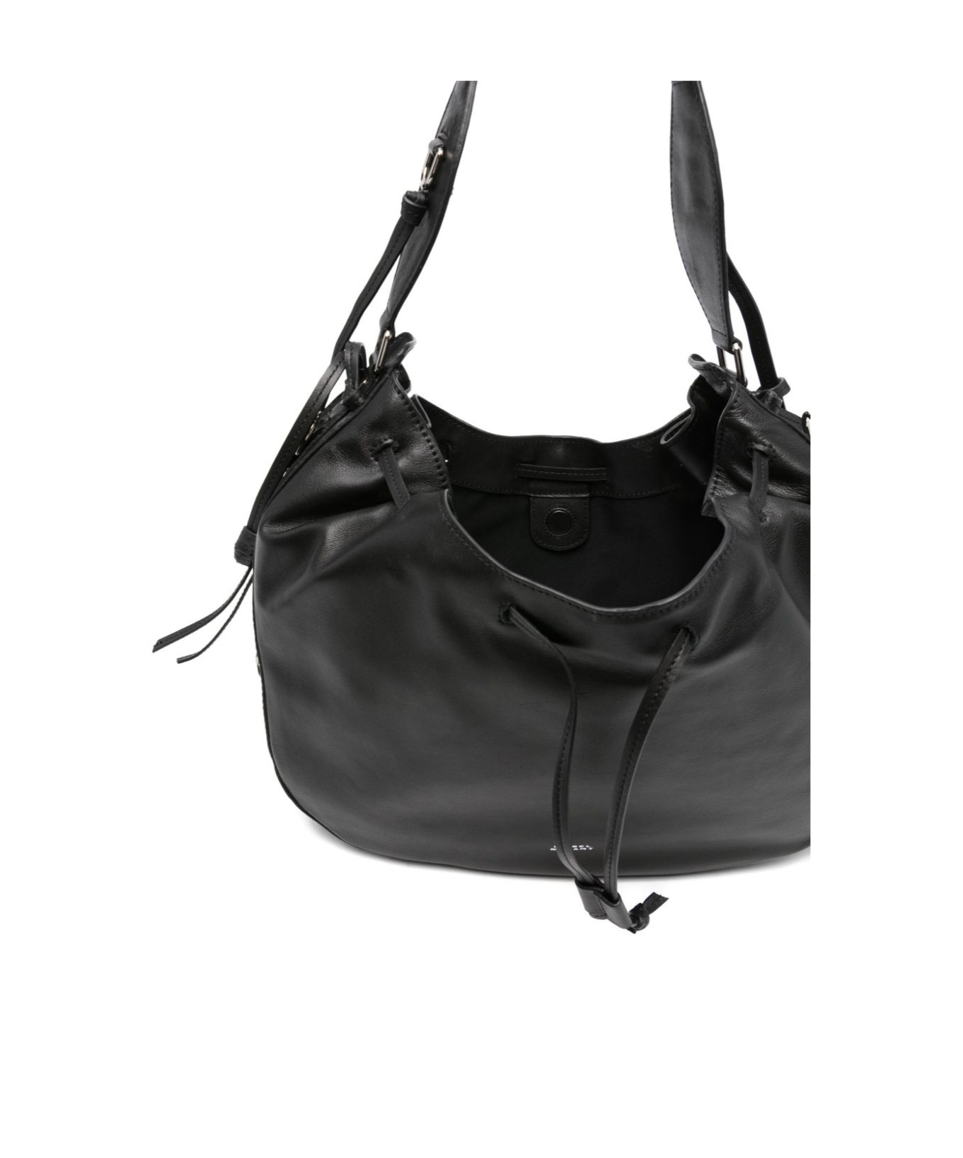 Isabel Marant Drawstring Hobo Bag In Black