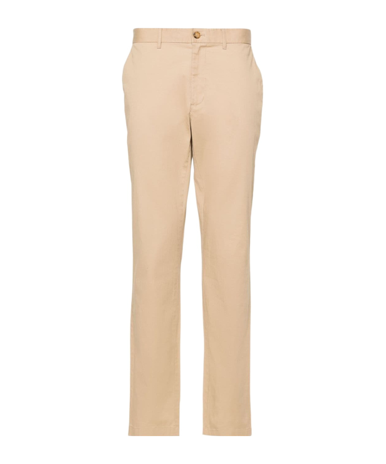 Michael Kors Mid-rise Straight-leg Chinos In Nude